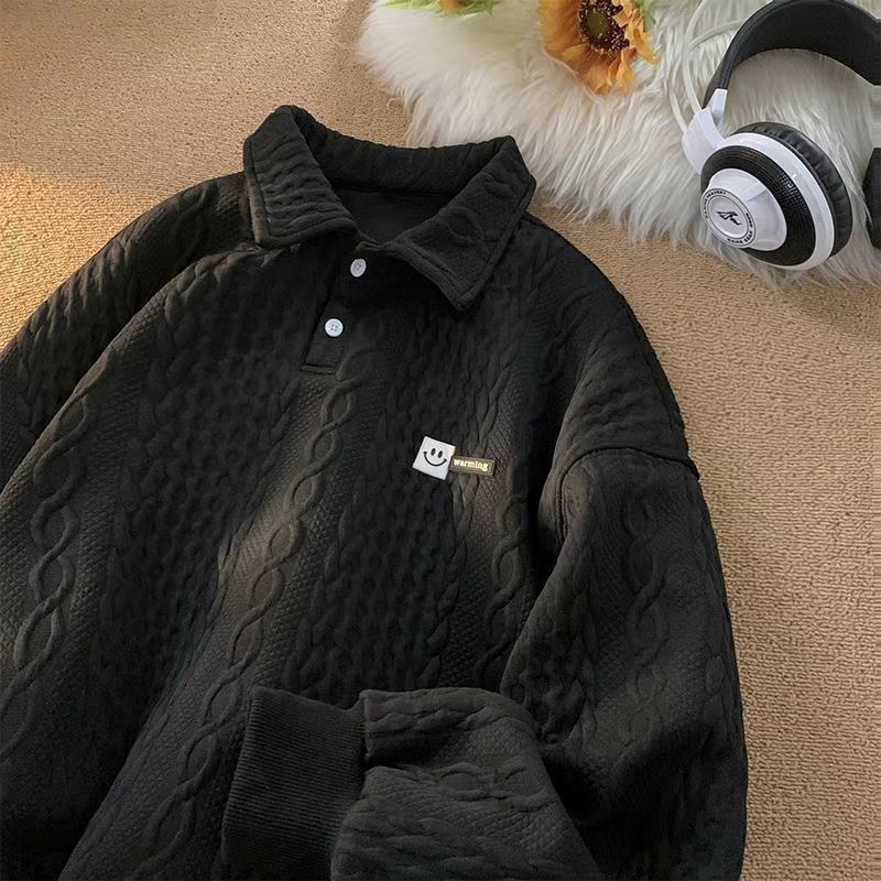 Men's Polo Shirt Sweatshirt Men's Autumn