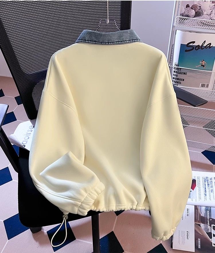 2024 polo collar sweater women autumn and winter tops