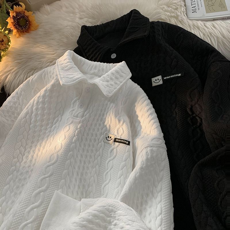 Men's Polo Shirt Sweatshirt Men's Autumn